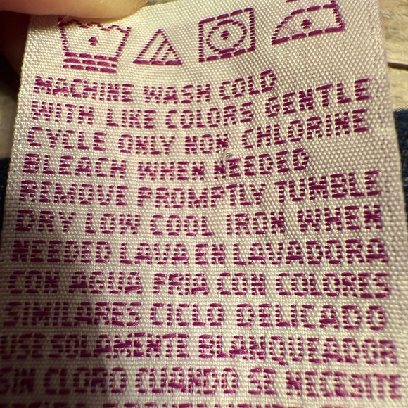 VTG Winnie Pooh 100 Acre Baby Jean Denim Jacket Shirt Pearl Snap Hearts 24 Month - Picture 8 of 13